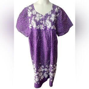 Vintage Anthony Richards Purple Polka Dot Dress
